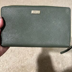 Kate Spade Olive Green Clutch